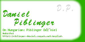 daniel piblinger business card